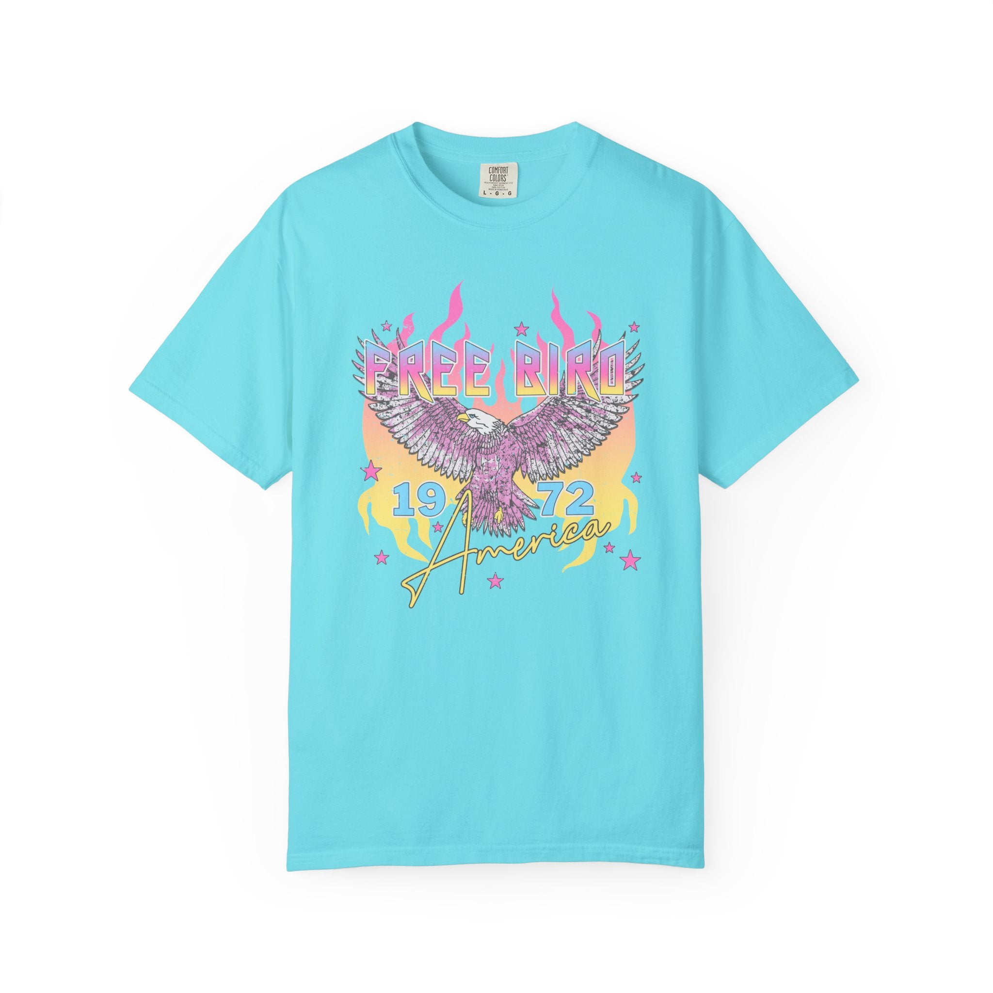 Retro "Free Bird 1972" Vintage Rock Band Tee