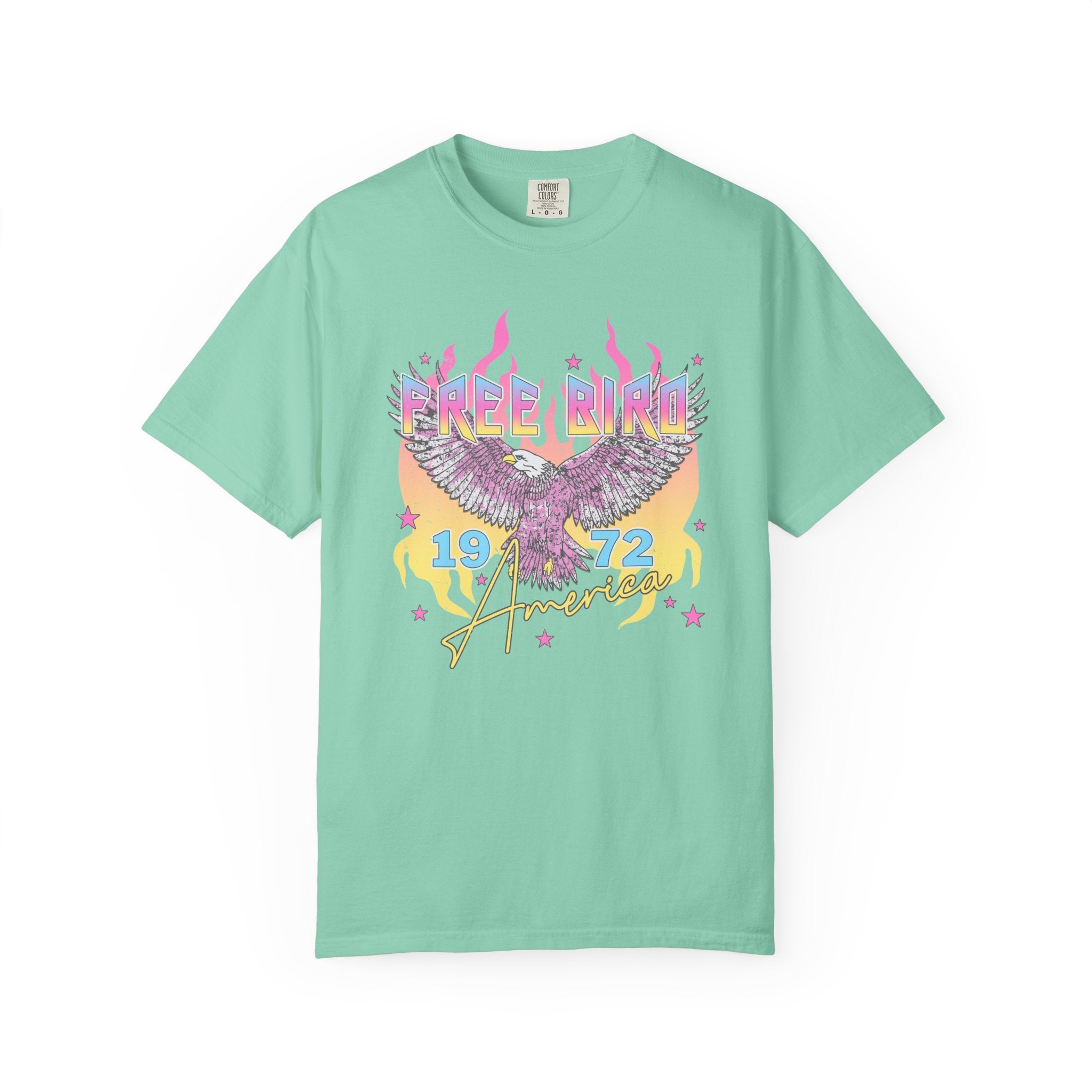 Retro "Free Bird 1972" Vintage Rock Band Tee