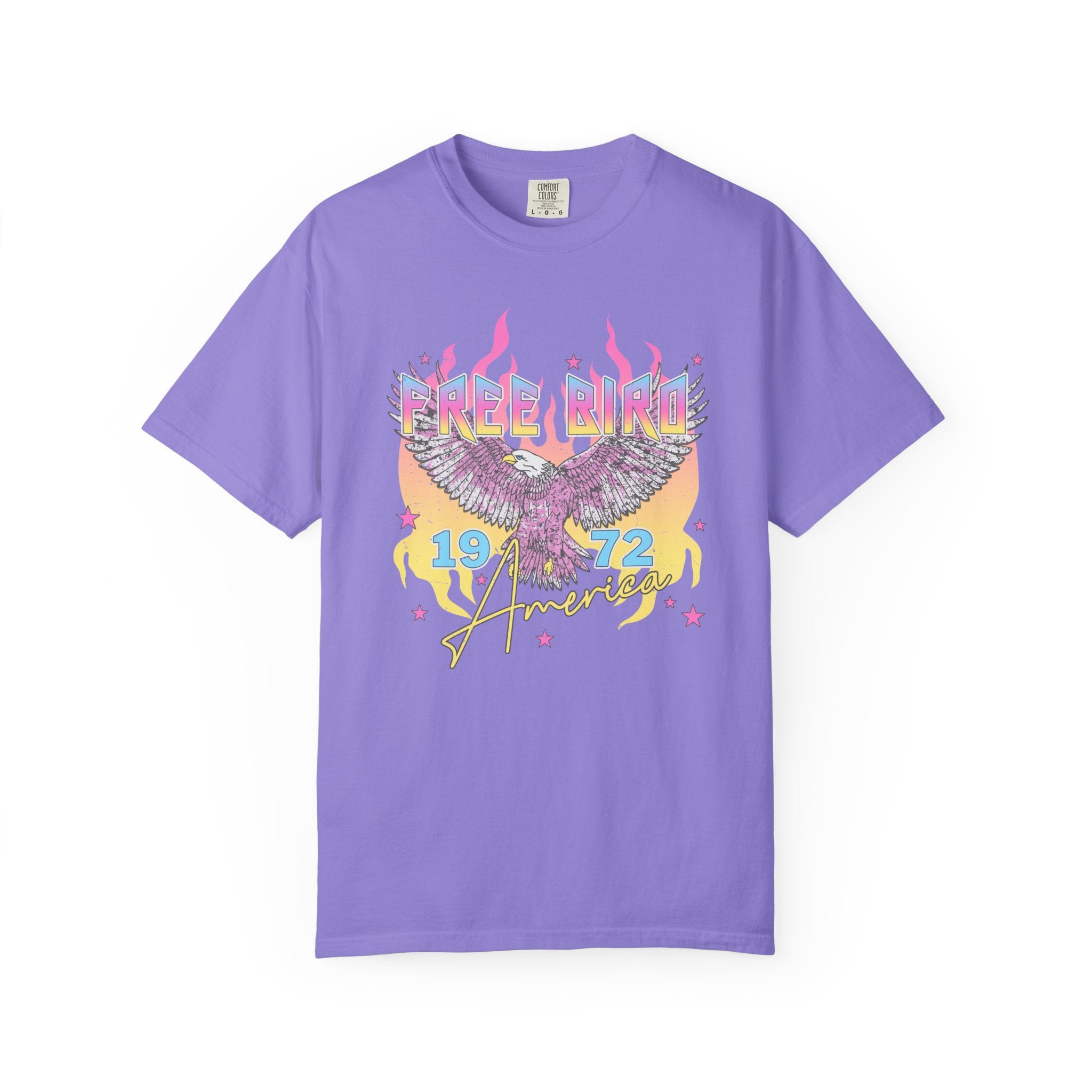 Retro "Free Bird 1972" Vintage Rock Band Tee
