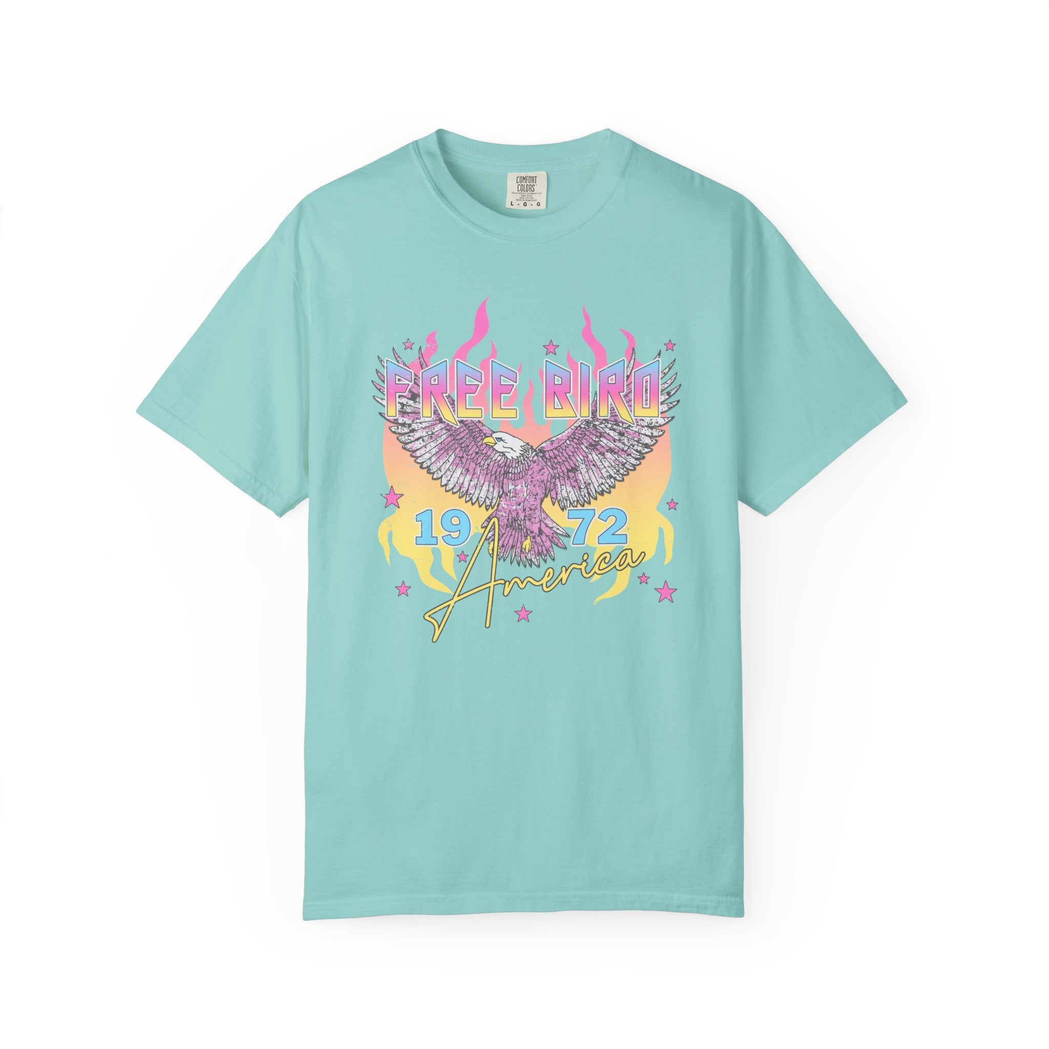 Retro "Free Bird 1972" Vintage Rock Band Tee