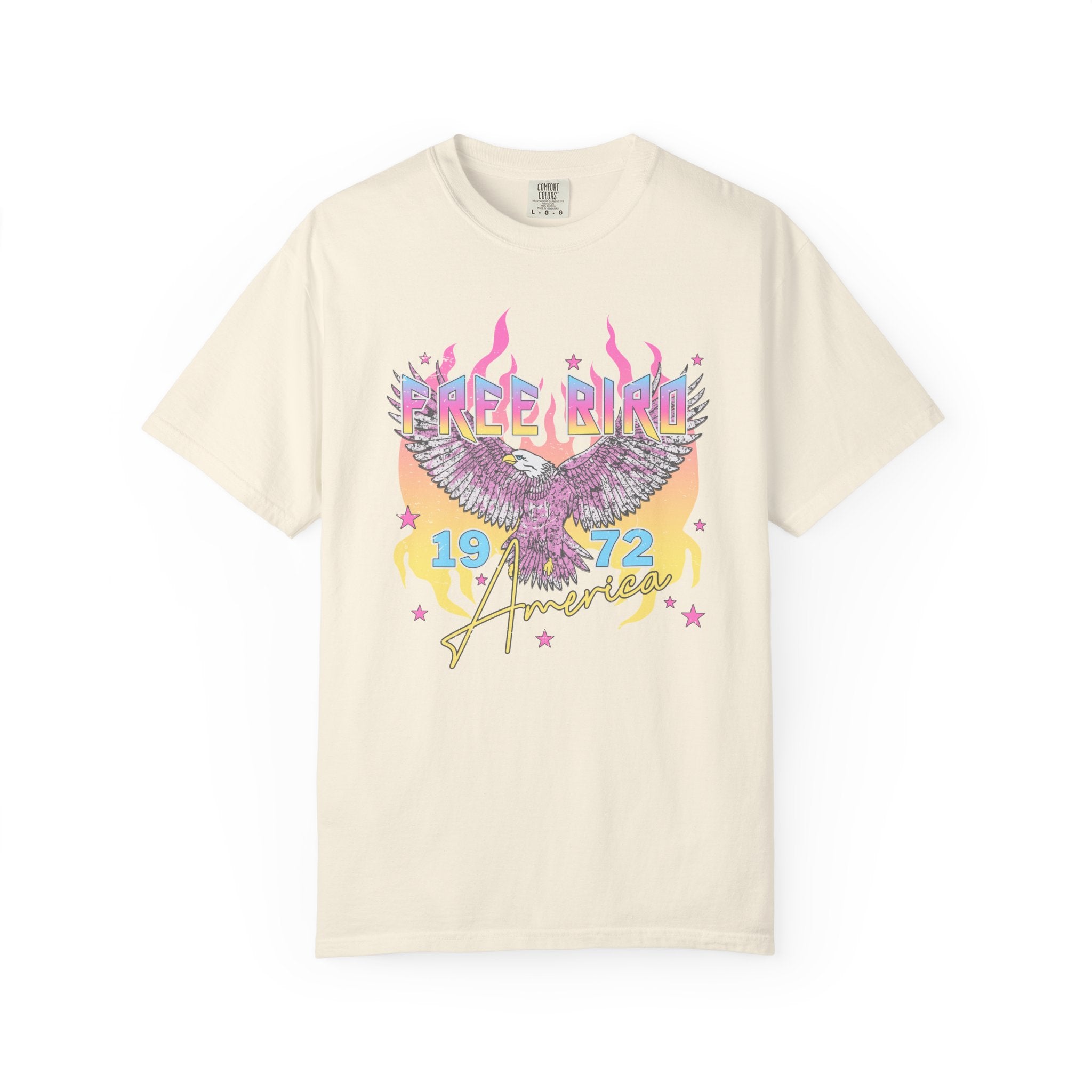 Retro "Free Bird 1972" Vintage Rock Band Tee