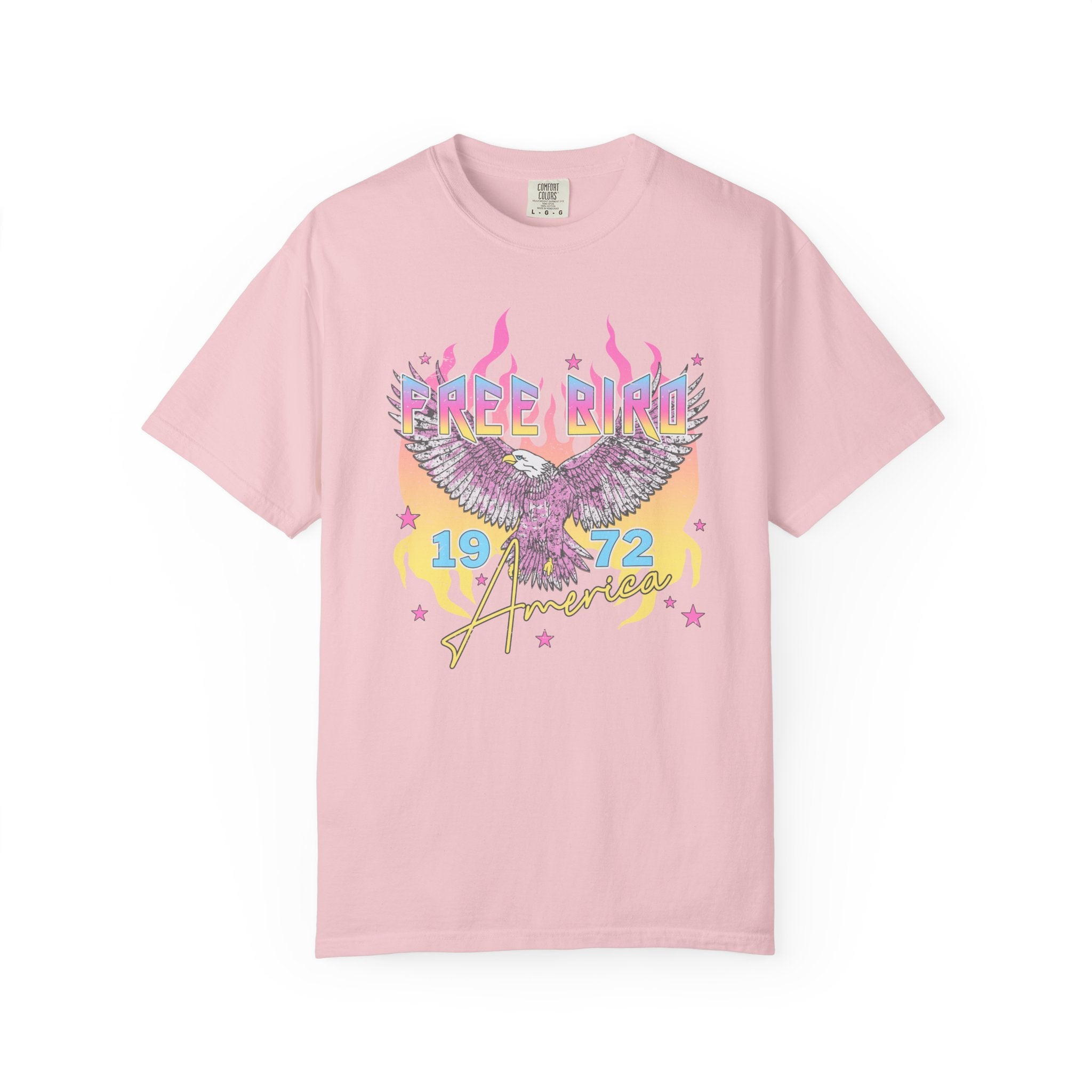 Retro "Free Bird 1972" Vintage Rock Band Tee