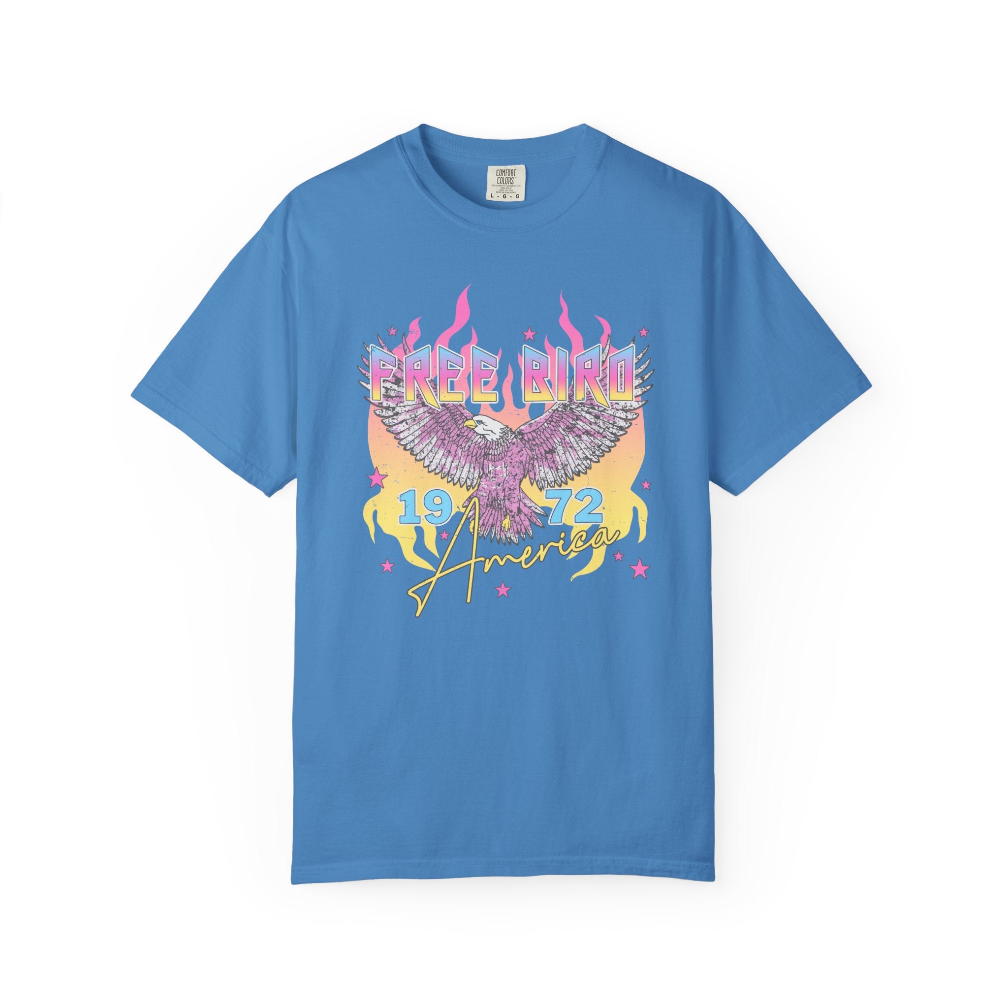 Retro "Free Bird 1972" Vintage Rock Band Tee