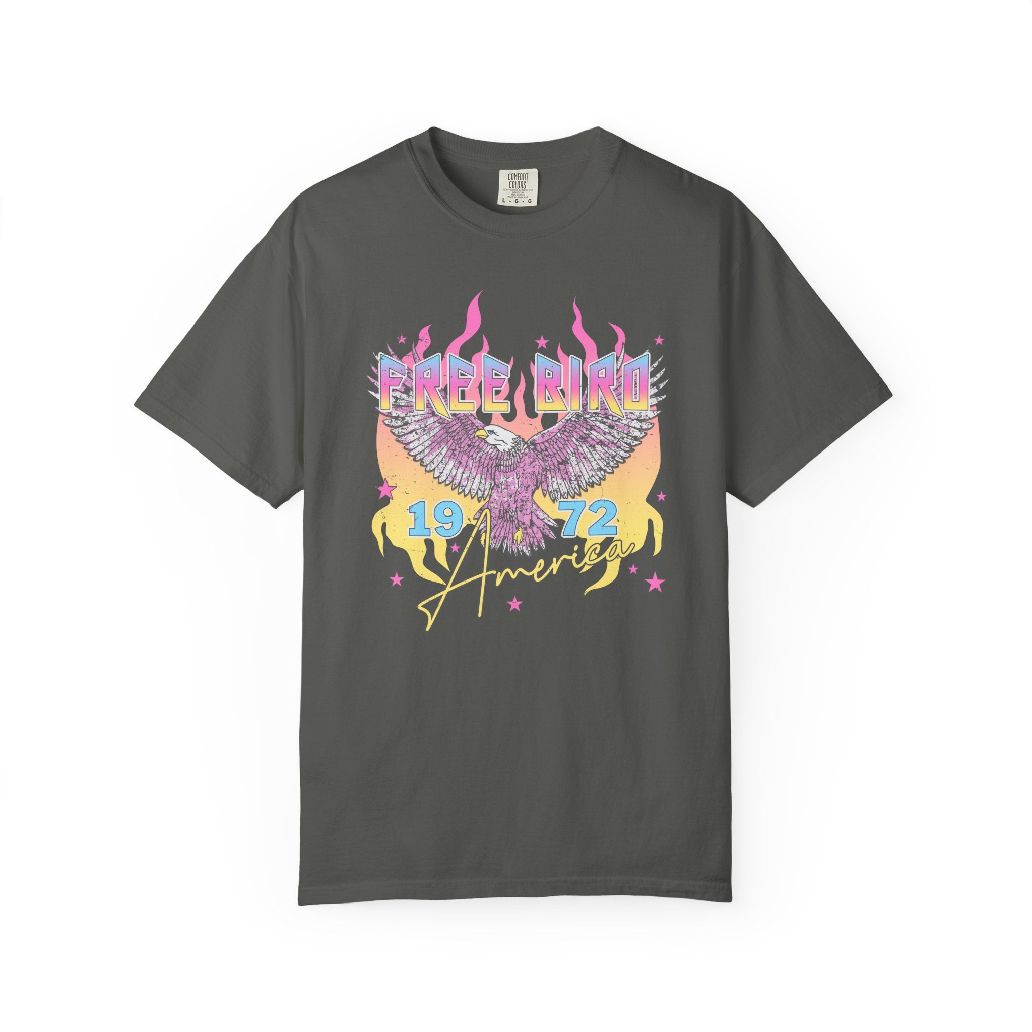 Retro "Free Bird 1972" Vintage Rock Band Tee