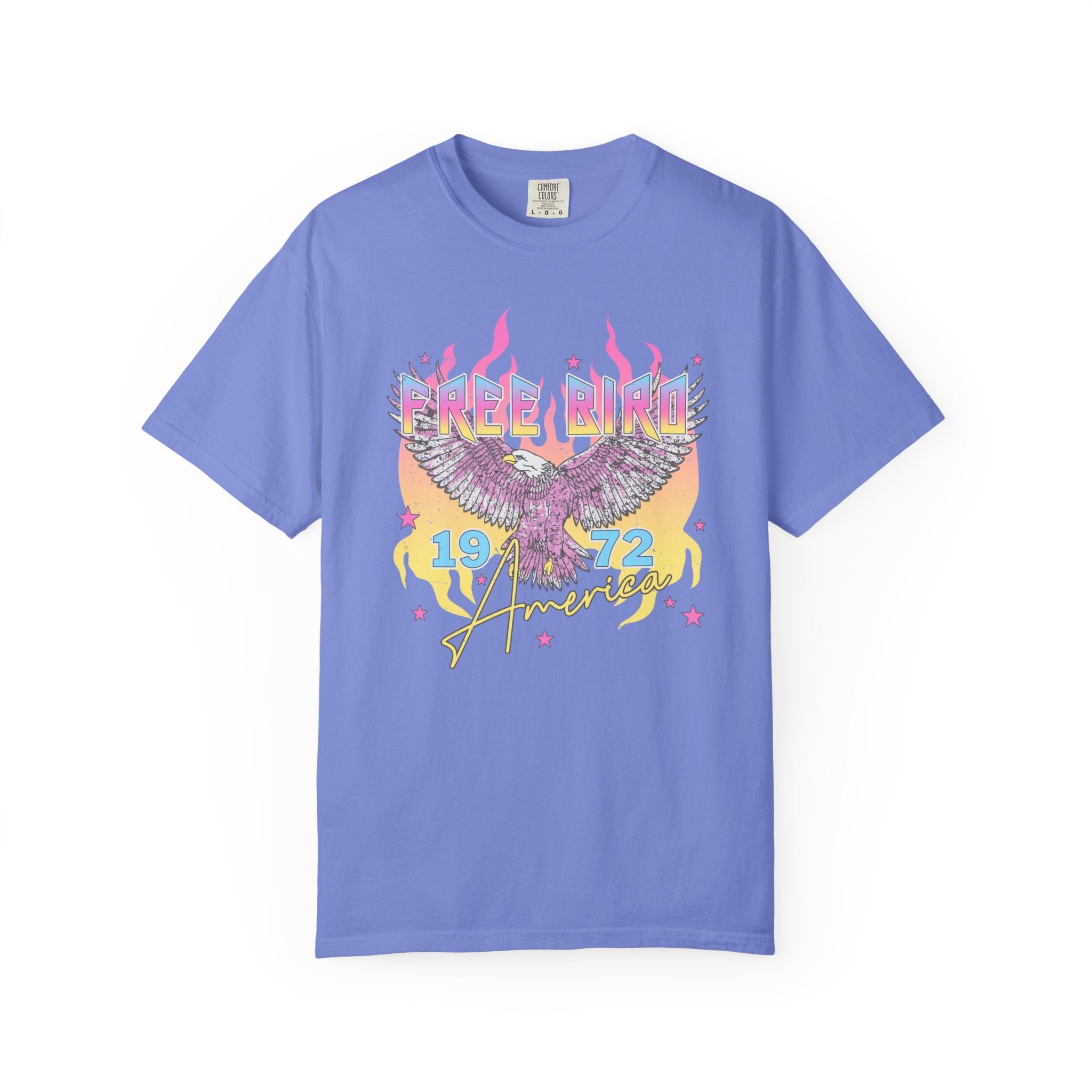 Retro "Free Bird 1972" Vintage Rock Band Tee