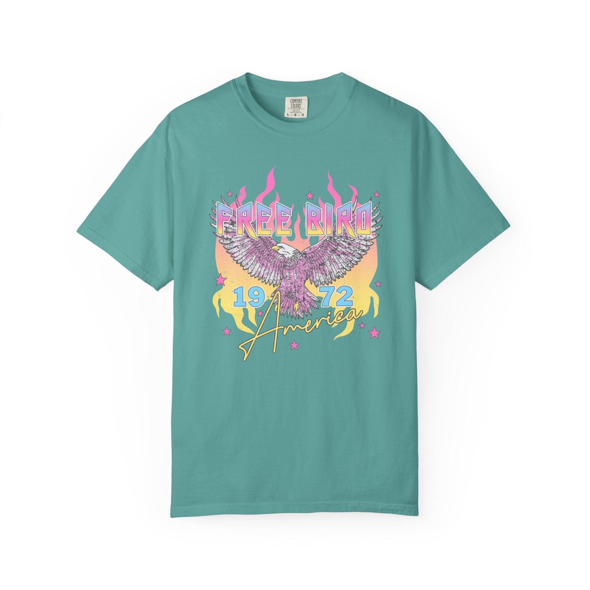 Retro "Free Bird 1972" Vintage Rock Band Tee