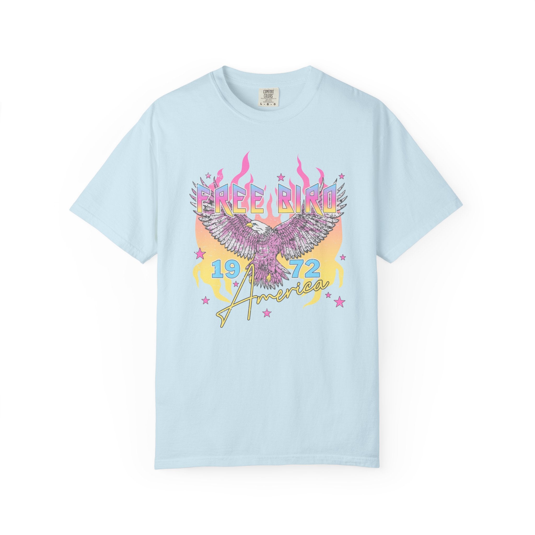 Retro "Free Bird 1972" Vintage Rock Band Tee