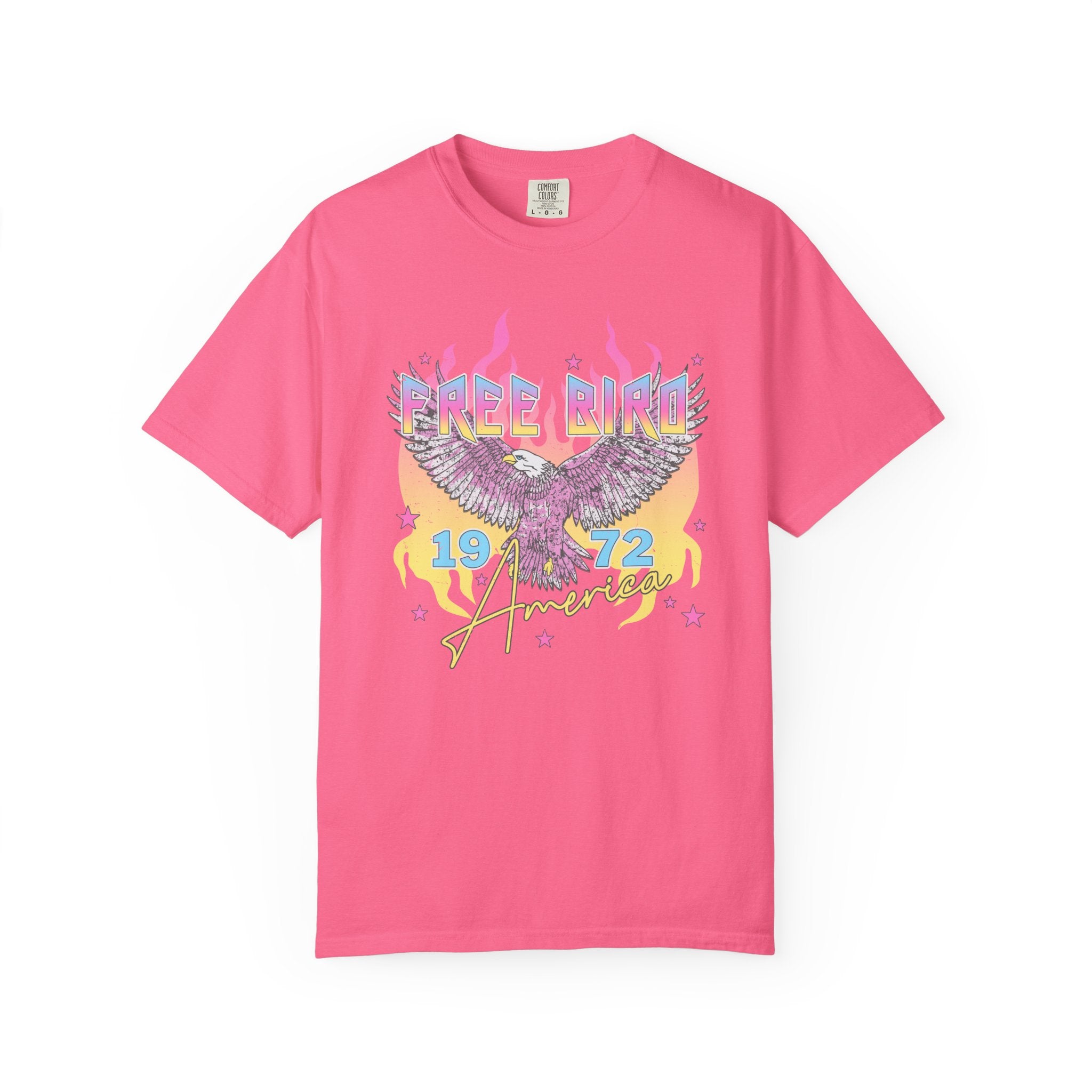 Retro "Free Bird 1972" Vintage Rock Band Tee